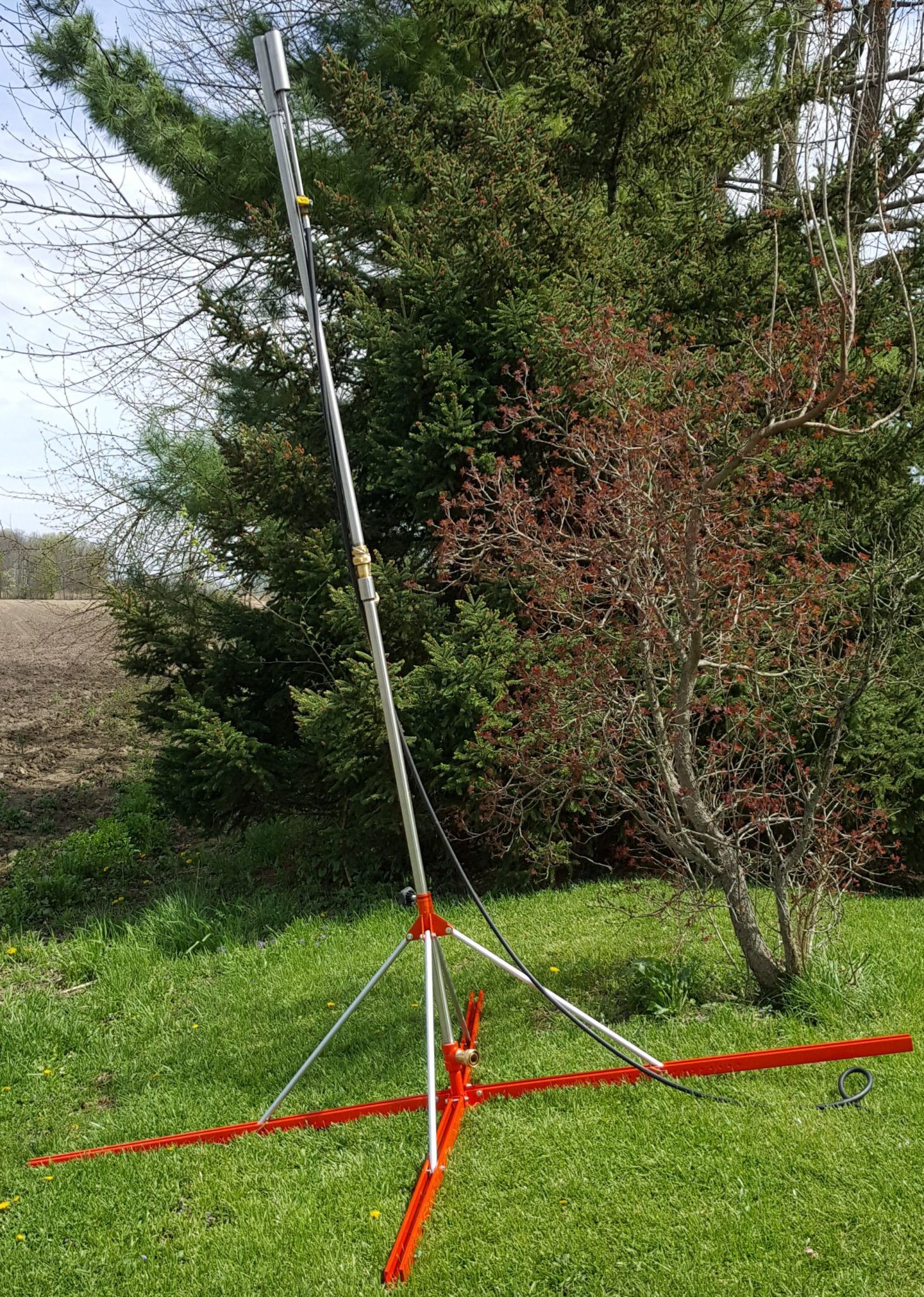 Propane flare without using the adjustable base