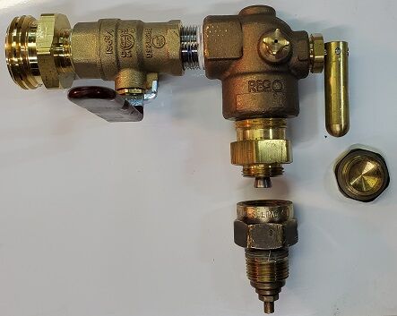 Liquid Evacuation Valve Assembly (90deg old style Rego Chek-Lok) - Image 3