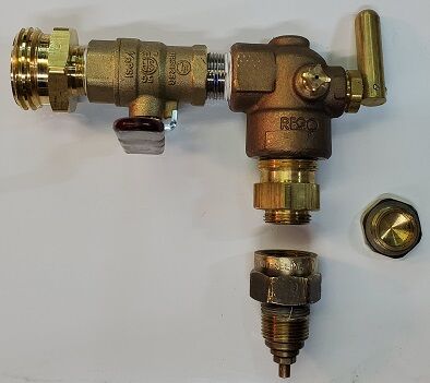 Liquid Evacuation Valve Assembly (90deg old style Rego Chek-Lok) - Image 4